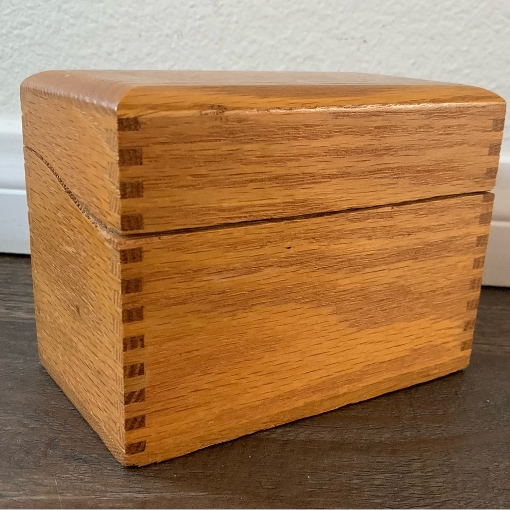 Wooden box with Dove Tailed Corners